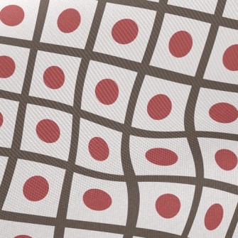 Checkered Dots Twill