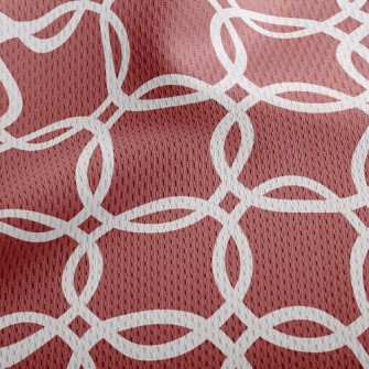 Circle Cross Stack Athletic Mesh Flat Back