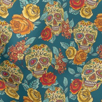 Painted Skull Stretch Ponte
