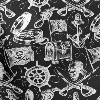 Skull Treasure Stretch Ponte