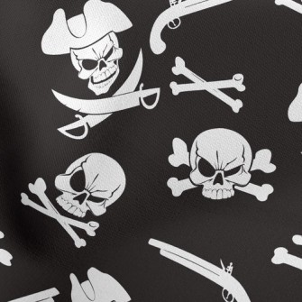 Evil Pirate Skeleton Stretch Ponte