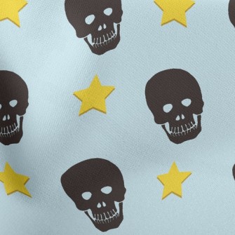 Black Skull Star Stretch Ponte