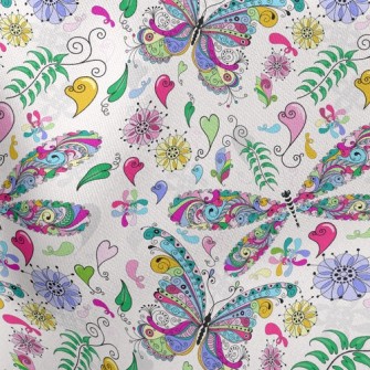 Colorful Butterfly Stretch Ponte