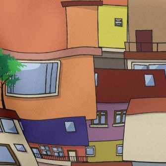 Colorful Houses Stretch Ponte