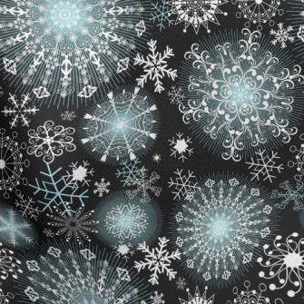 Snowflakes Stretch Ponte