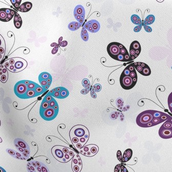Purple Butterfly Fly Stretch Ponte