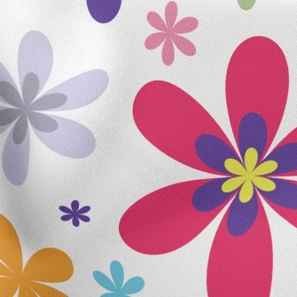 Colorful Flowers Stretch Ponte