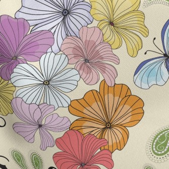 Colorful Butterfly Stretch Ponte