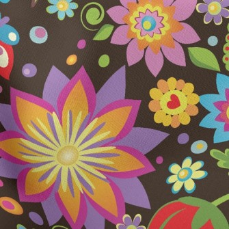 Colorful Ornate Pattern Stretch Ponte