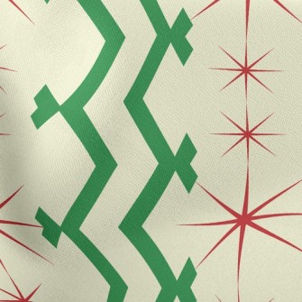 Christmas Star Lines Stretch Ponte