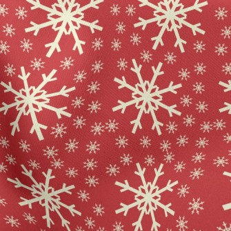 Shiny Christmas Snowflakes Stretch Ponte