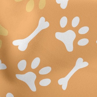 Bicolor Dog Footprint Bones Stretch Ponte