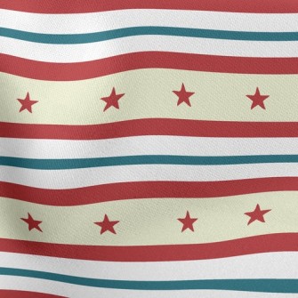 Striped Star Stretch Ponte