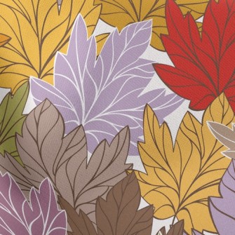 Withered Yellow Maple Leaf Stretch Ponte