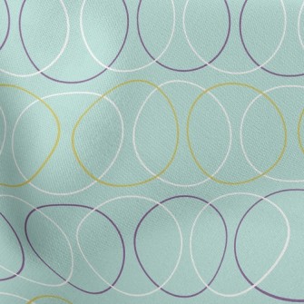 Visual Circle Lines Stretch Ponte