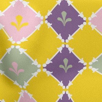Bright Square Pattern Stretch Ponte