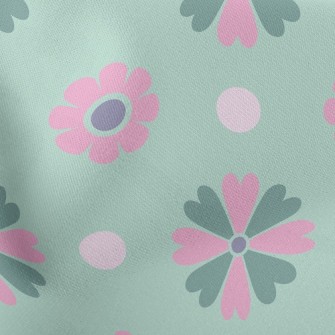 Cute Bicolor Petals Stretch Ponte