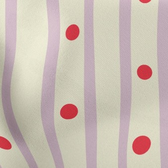 Red Dot Lines Stretch Ponte