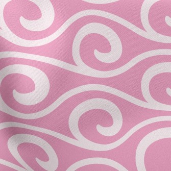 Cute Swirl Waves Stretch Ponte