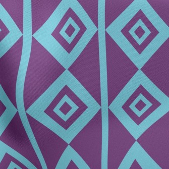 Psychedelic Purple Rhombus Stretch Ponte