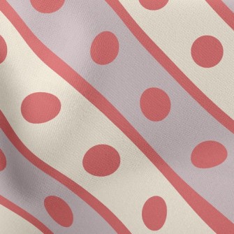 Polka Dot Twill Stretch Ponte