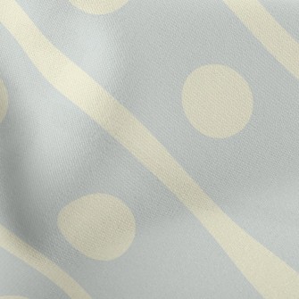 Polka Dot Twill Stretch Ponte