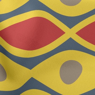 Dot Ellipse Wave Stretch Ponte