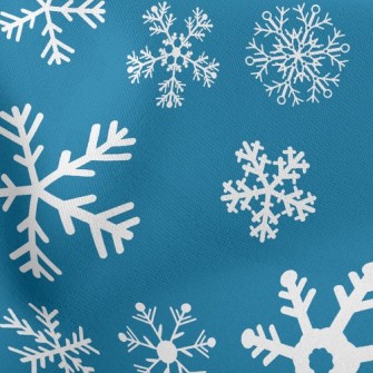 Pure White Snowflake Stretch Ponte