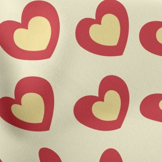 Stacked Hearts Stretch Ponte