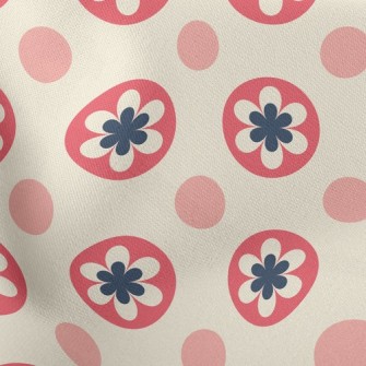 Flowers And Dots Stretch Ponte