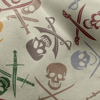 Colorful Pirate Skull Micro Fleece