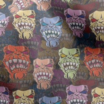 Angry Face Micro Fleece