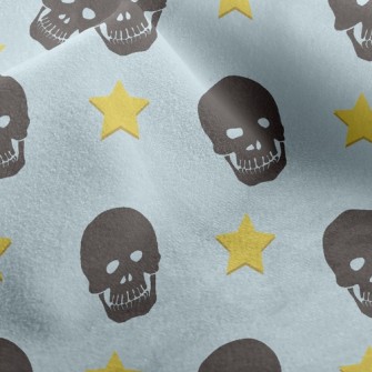 Black Skull Star Micro Fleece