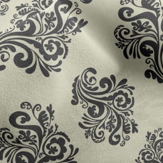 Damask Flowers Micro Fleece