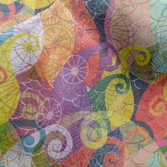 Colorful Flowers Micro Fleece