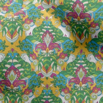 Green Flower Micro Fleece