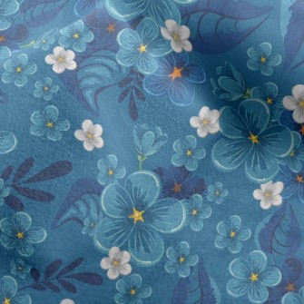 Cool Color Flower Micro Fleece