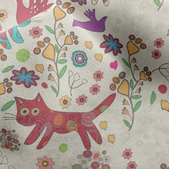 Doodle Cat Micro Fleece