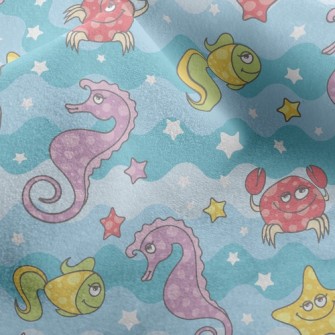 Underwater Animals Micro Fleece