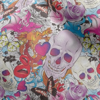 Fancy Skull Micro Fleece