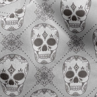 Folk Painted Skeleton Micro Fleece