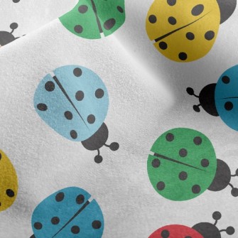 Colorful Ladybug Micro Fleece