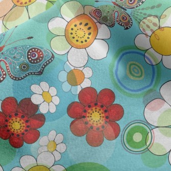 Beautiful Flowers Micro Fleece