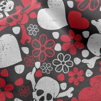 Love Flower Skull Micro Fleece
