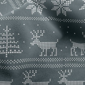 Christmas Moose Micro Fleece