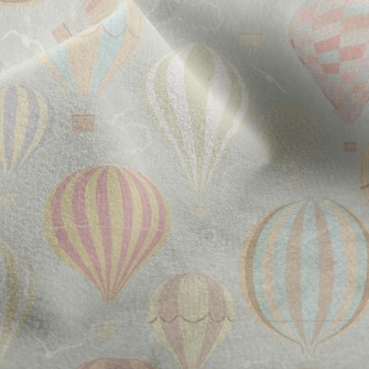 Flying Hot Air Balloon Micro Fleece