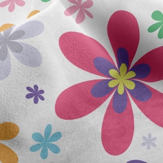 Colorful Flowers Micro Fleece