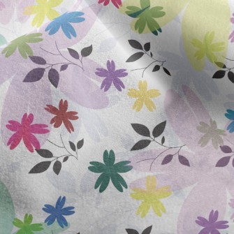 Colorful Flowers Micro Fleece