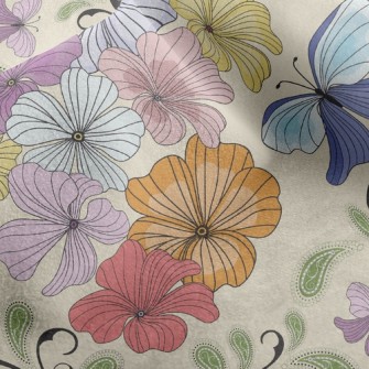 Colorful Butterfly Micro Fleece