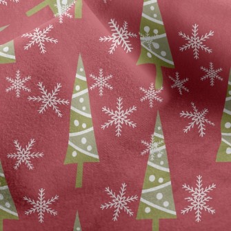 Snowflake Christmas Tree Micro Fleece